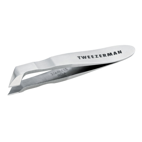 TWEEZERMAN Mini Nagelhautschneider in silber aus rostfreiem Edelstahl mit scharfen und robusten Schneiden.