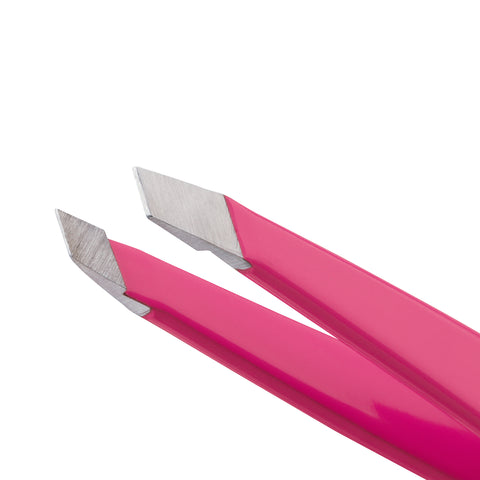 Mini Slant Tweezer - Schräge Mini Pinzette, Neon Pink
