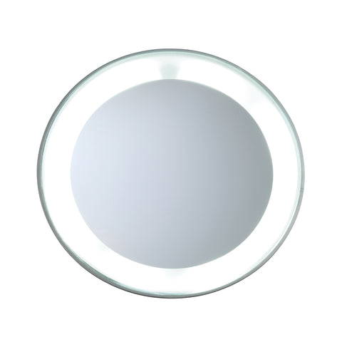 TWEEZERMAN Mini LED Spiegel in silber mit 15Facher Vergößerung.