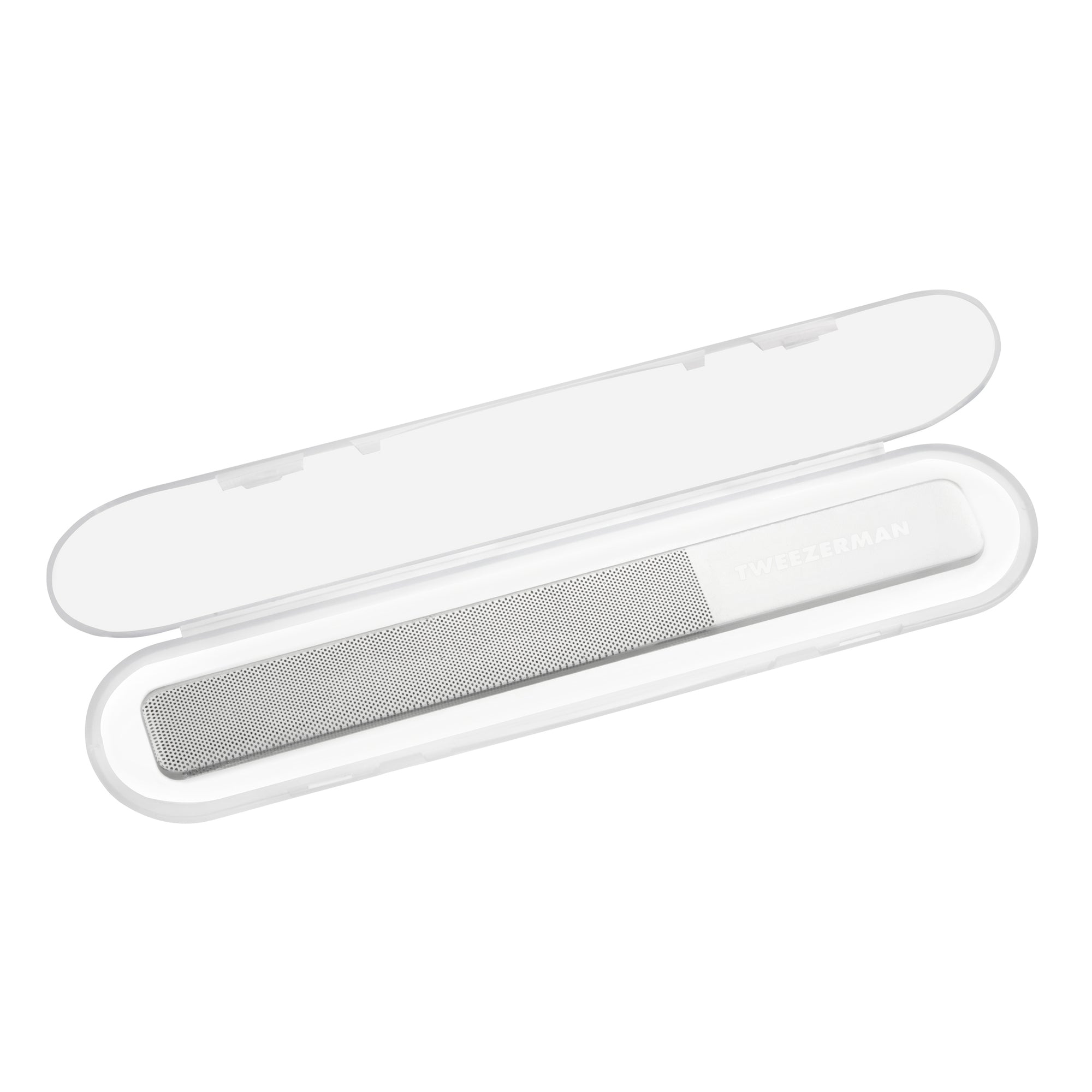 TWEEZERMAN Nagelpolierfeile aus Glas mit Zwei verschiedenen Anwendungsflächen zum formen und glätten.