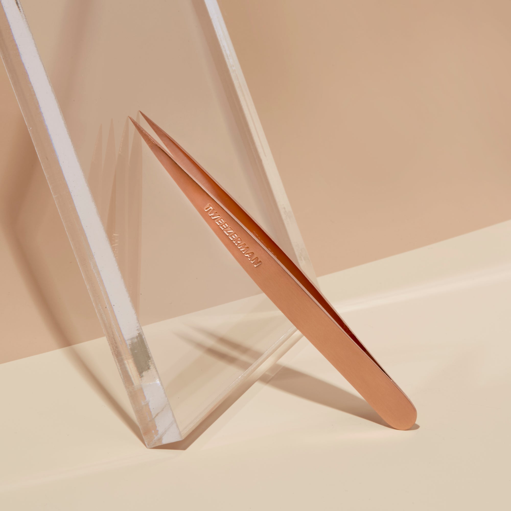 Point Tweezer - Spitze Pinzette, Rose Gold