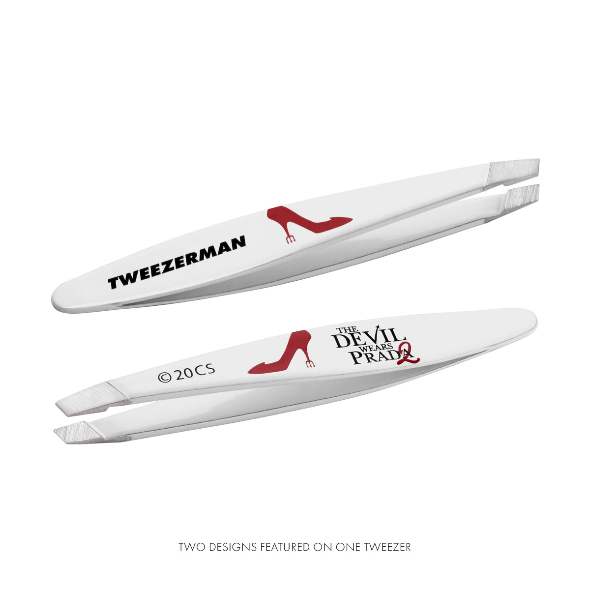 TWEEZERMAN Mini Slant Tweezer - Schräge Mini Pinzette aus der Disney The Devil Wears Prada 2 Kollektion