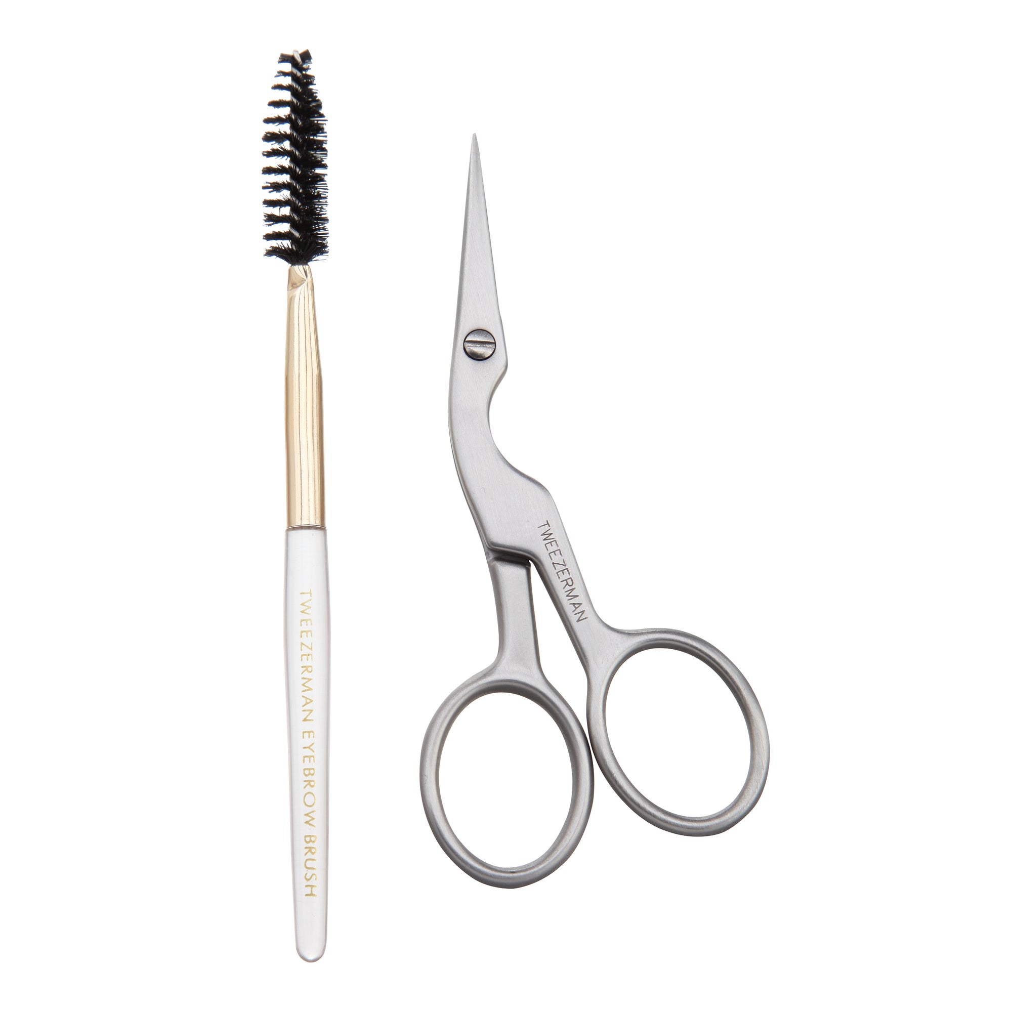Brow Shaping Scissors &amp; Brush - Augenbrauenschere &amp; Augenbrauenbürstchen