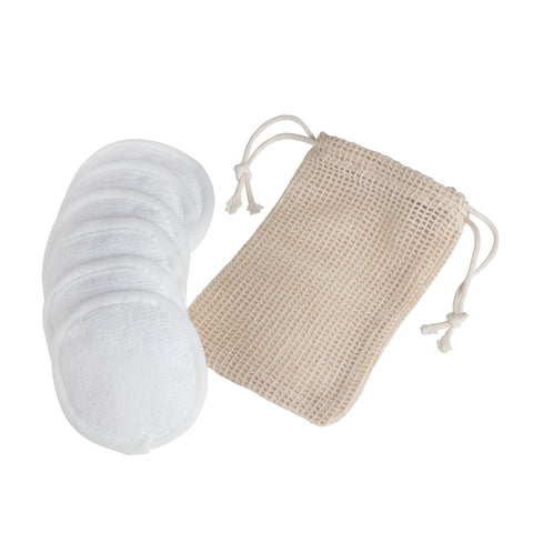 TWEEZERMAN wiederverwendbare MakeUp Entferner Pads inklusive Beutel für die Aufbewahrung.
