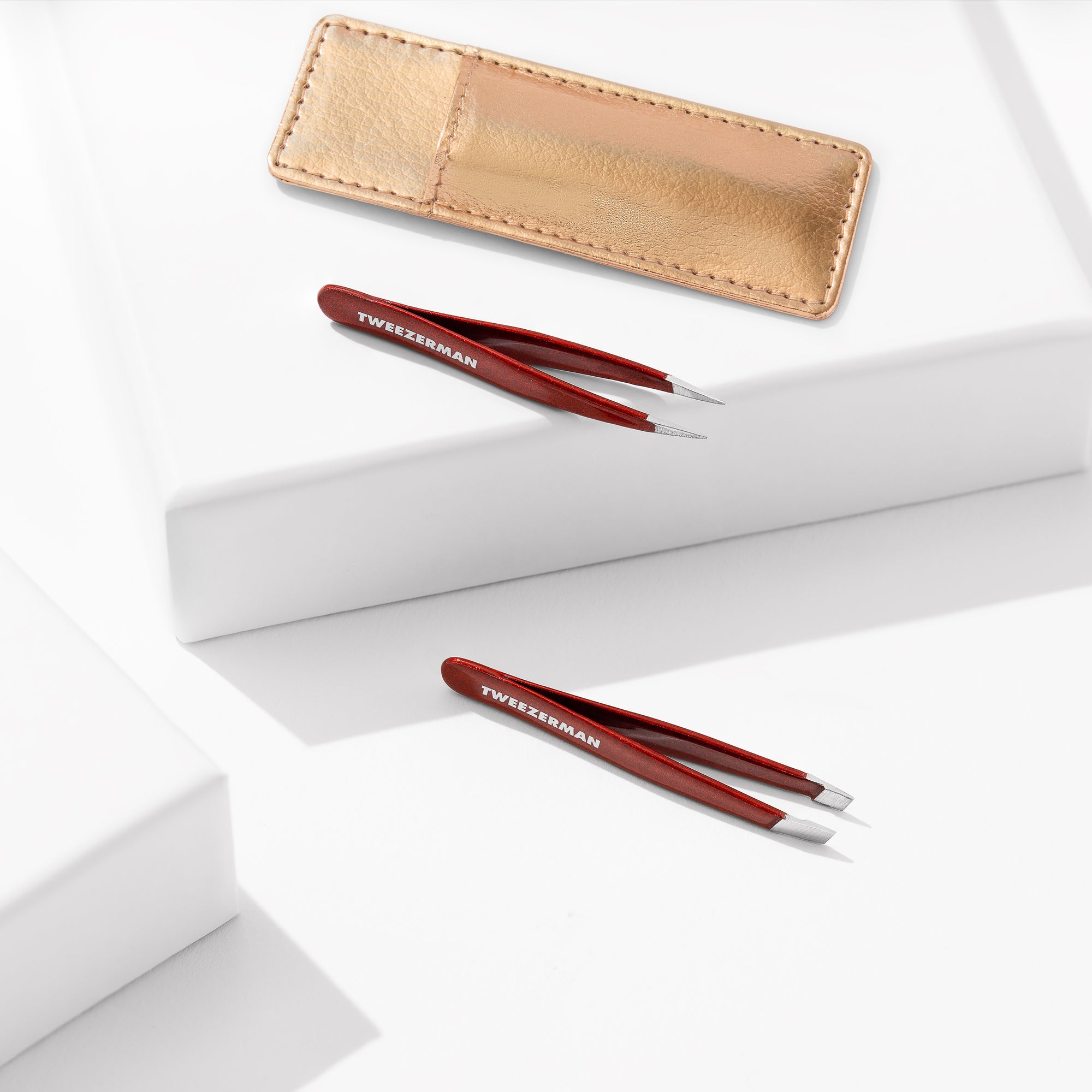 Vintage Rose Mini Tweezer Set - Mini Pinzetten Set mit Etui