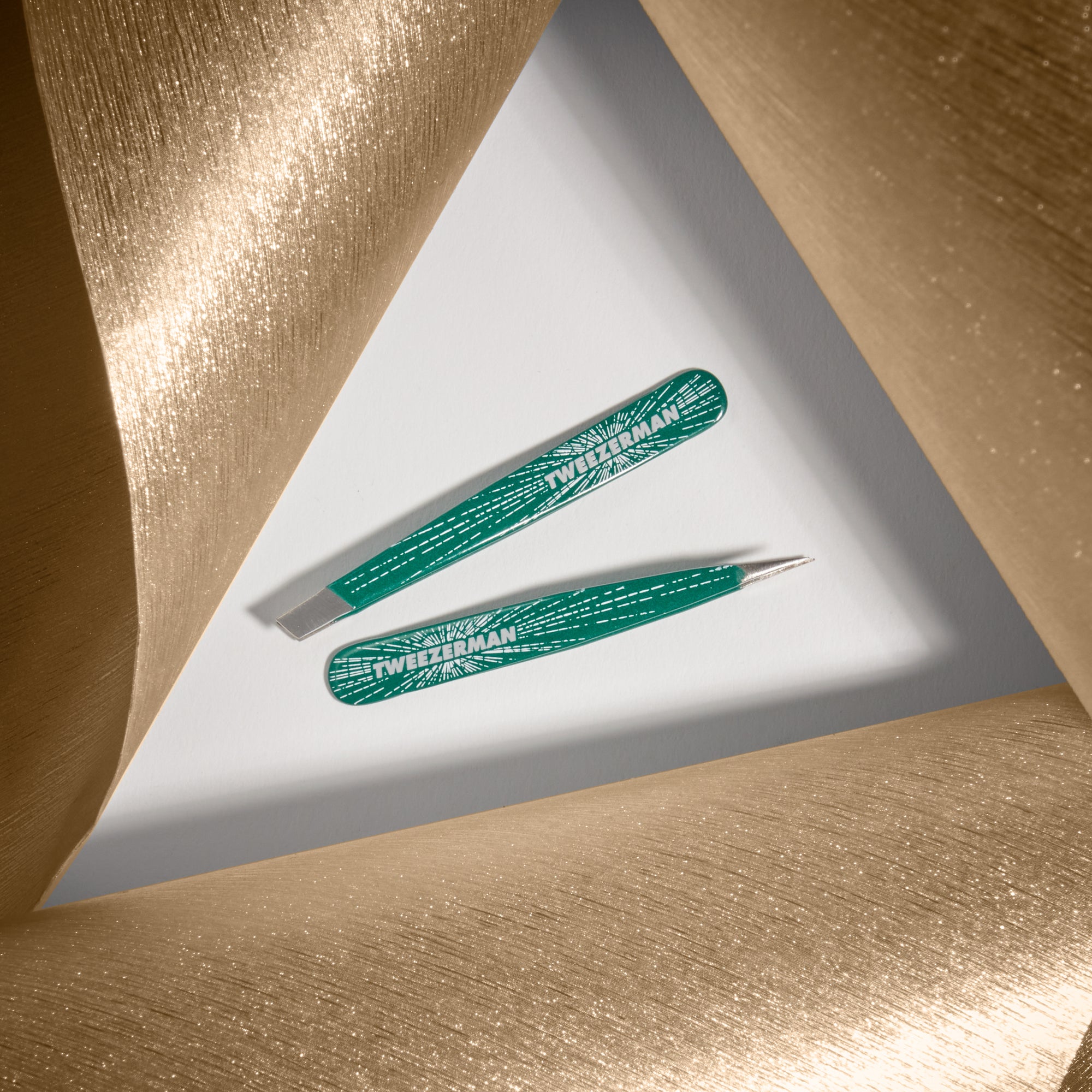 Emerald Shimmer Micro Mini Tweezer Set - Micro Mini Pinzetten Set
