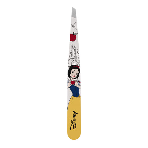 TWEEZERMAN schräge Pinzette mit Disney's Schneewittchen aus rostfreiem Edelstahl mit handgeschliffenen Spitzen.