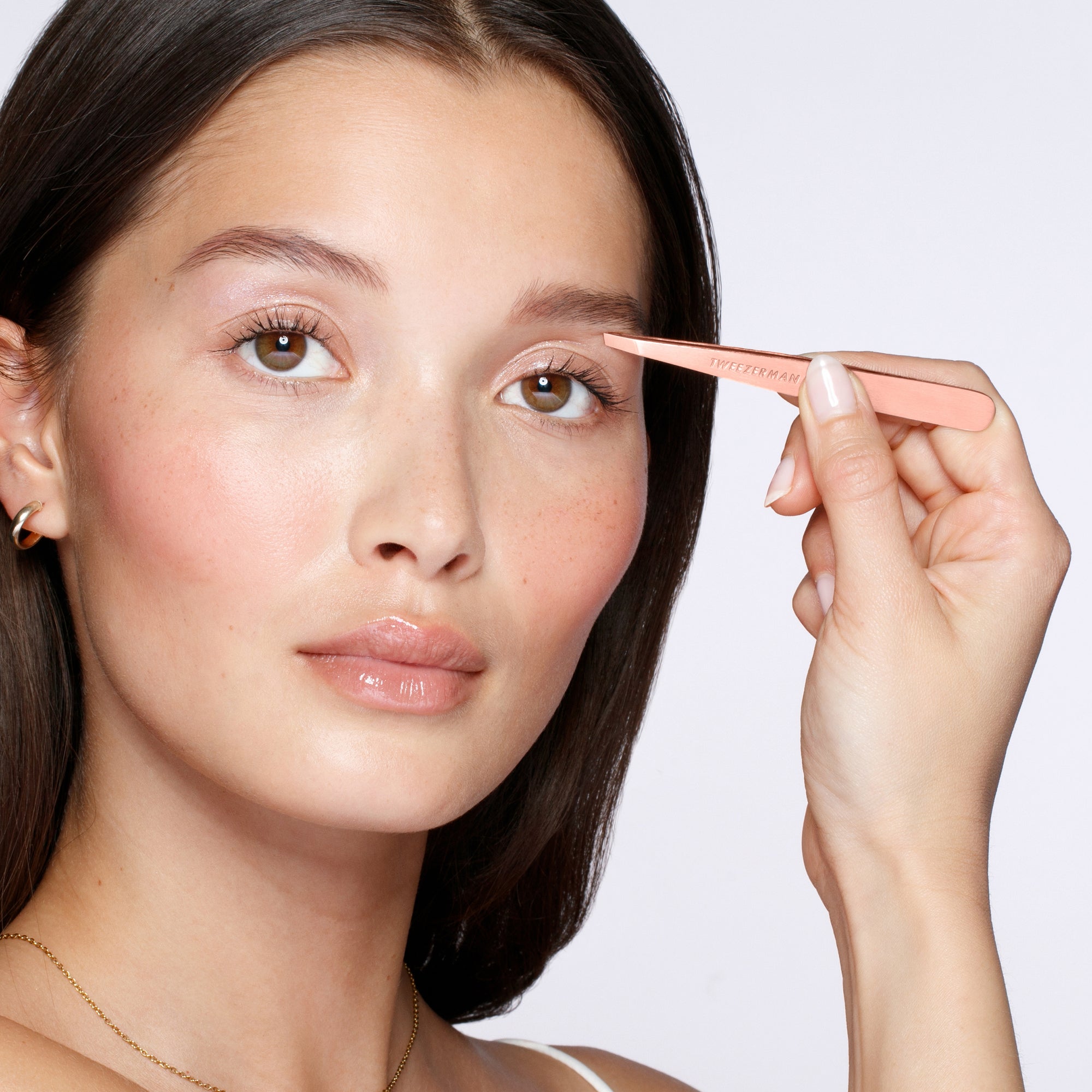 Slant Tweezer - Schräge Pinzette, Rose Gold