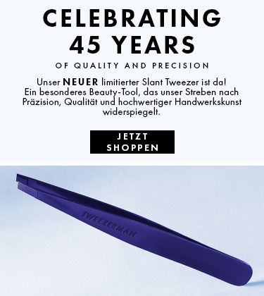 Feiere mit uns 45 Jahre Qualität und Präzision – mit der Einführung unseres NEUEN, limitierten Cobalt Slant Tweezers! 